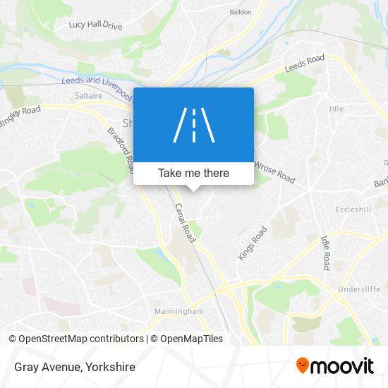 Gray Avenue map