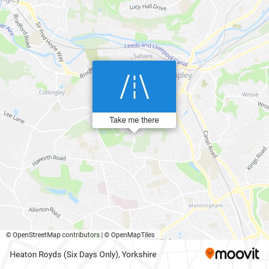 Heaton Royds (Six Days Only) map