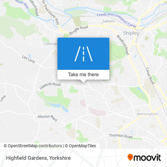 Highfield Gardens map