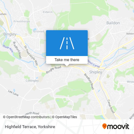 Highfield Terrace map
