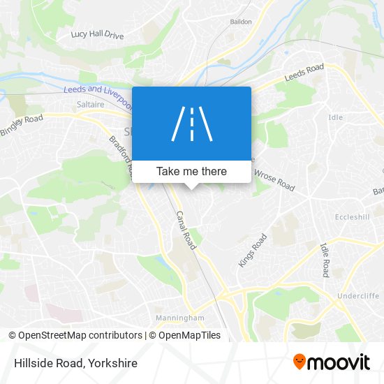 Hillside Road map