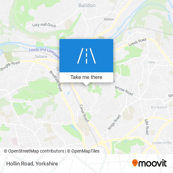 Hollin Road map