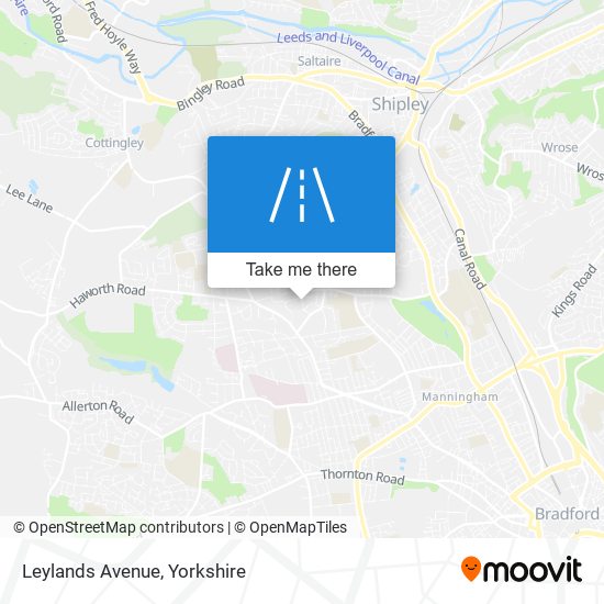 Leylands Avenue map