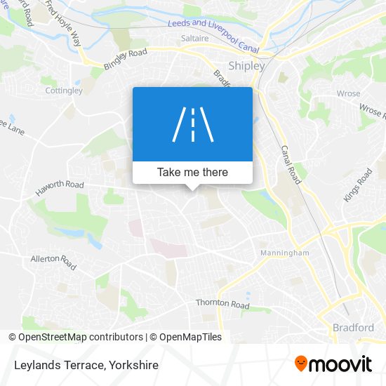 Leylands Terrace map
