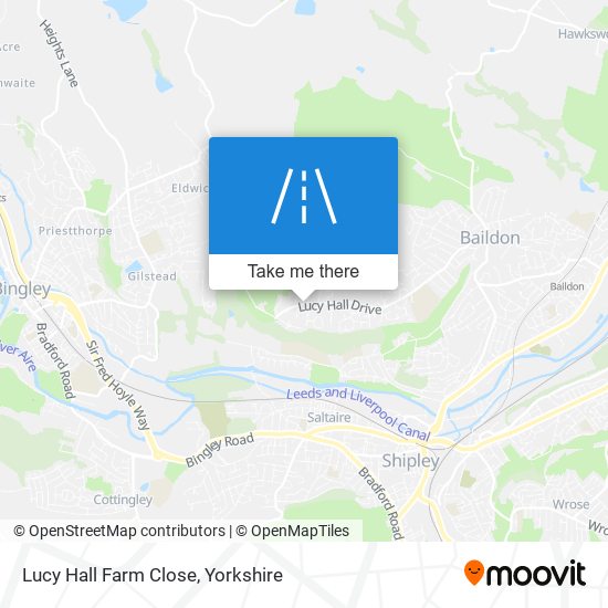 Lucy Hall Farm Close map