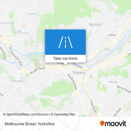 Melbourne Street map