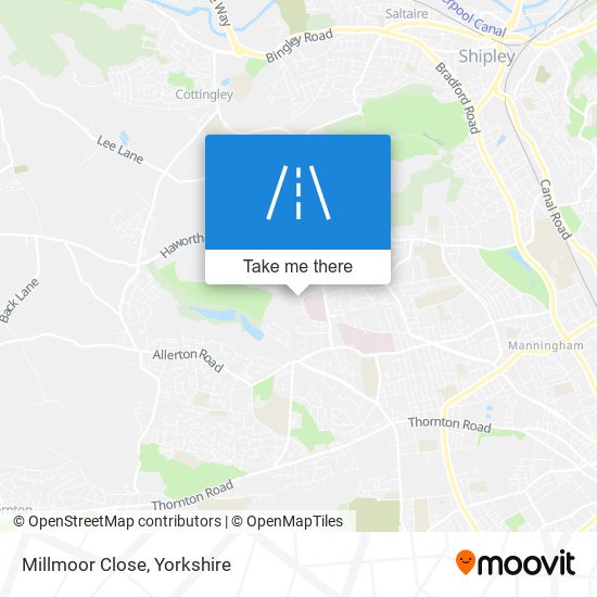 Millmoor Close map