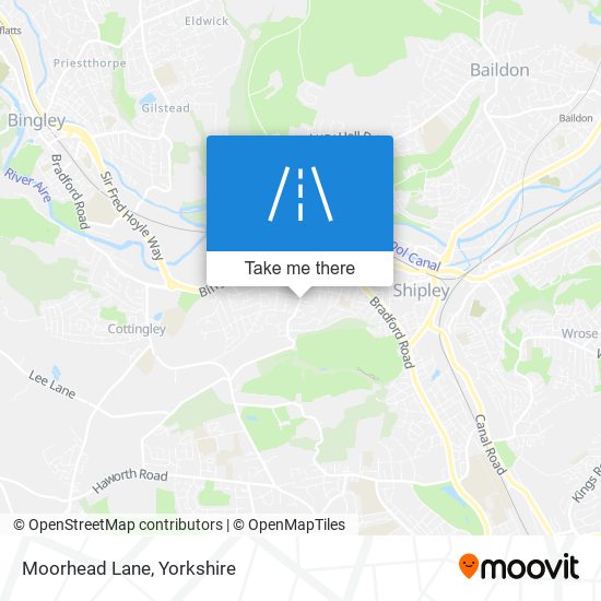 Moorhead Lane map