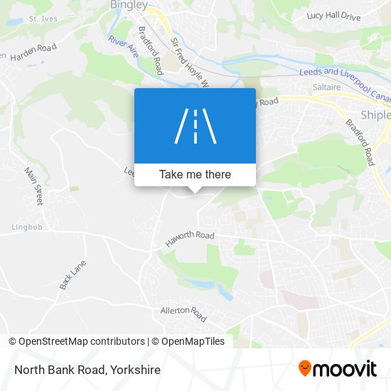 North Bank Road map