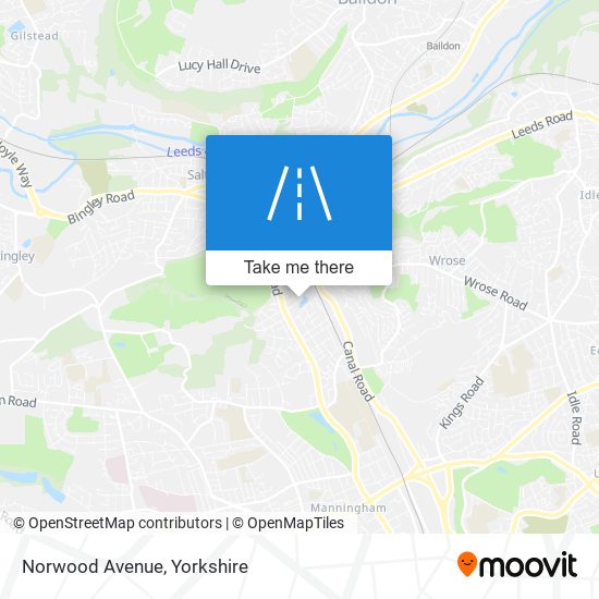 Norwood Avenue map