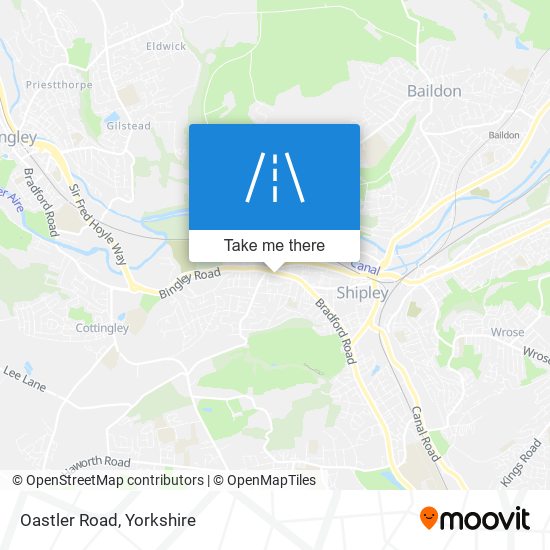 Oastler Road map