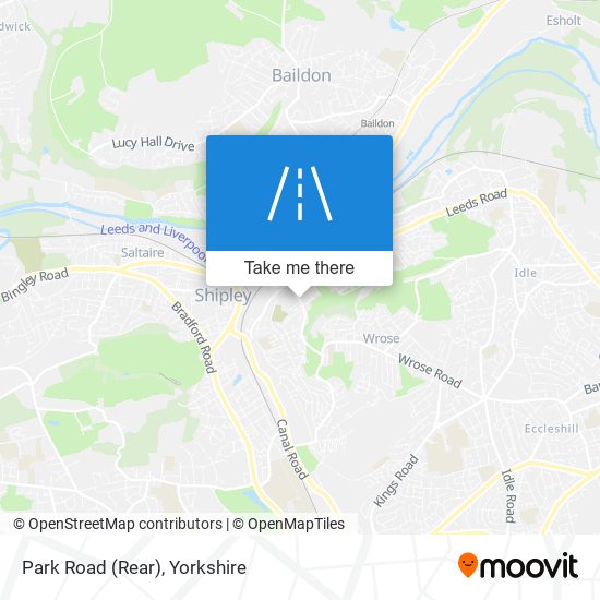 Park Road (Rear) map