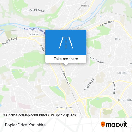 Poplar Drive map
