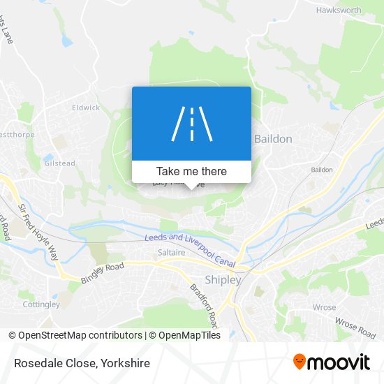 Rosedale Close map