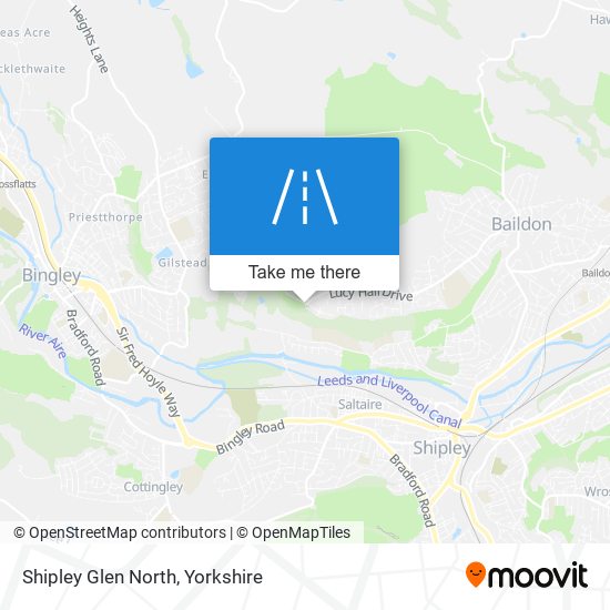 Shipley Glen North map