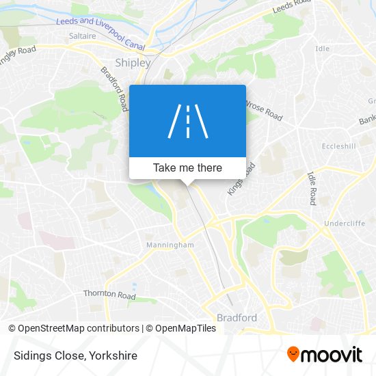 Sidings Close map