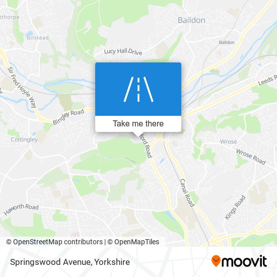 Springswood Avenue map