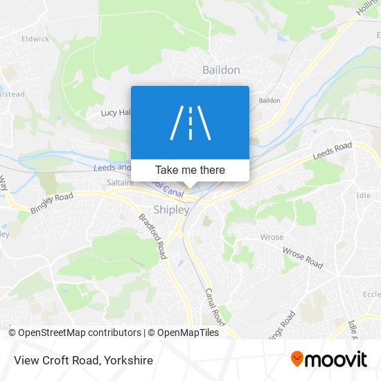 View Croft Road map