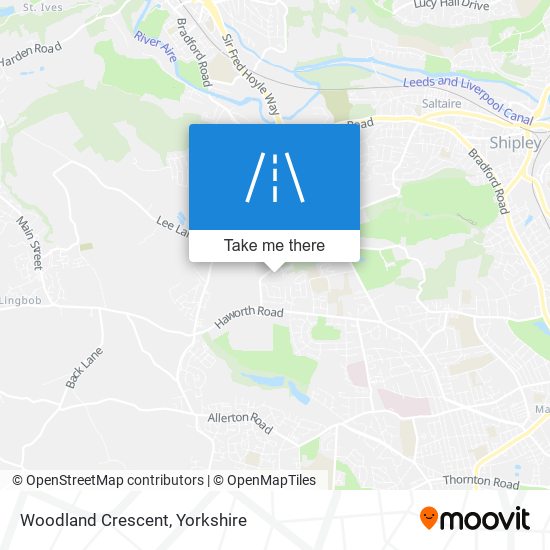 Woodland Crescent map