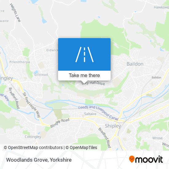 Woodlands Grove map