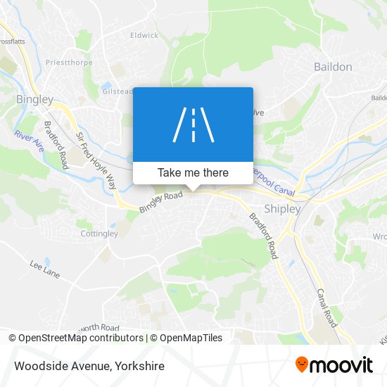 Woodside Avenue map