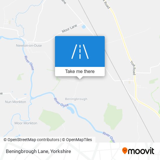 Beningbrough Lane map