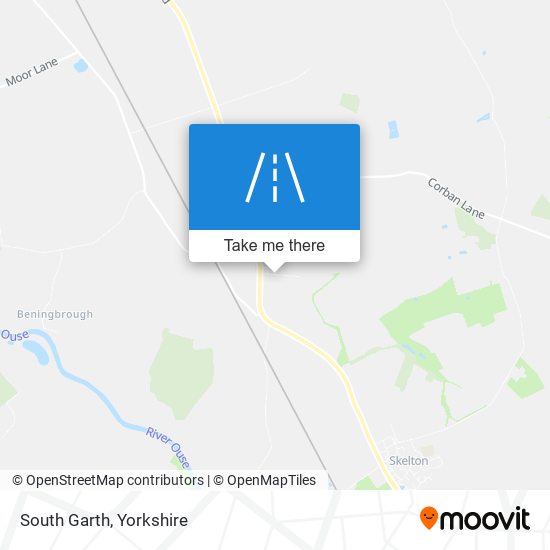 South Garth map