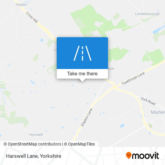 Harswell Lane map