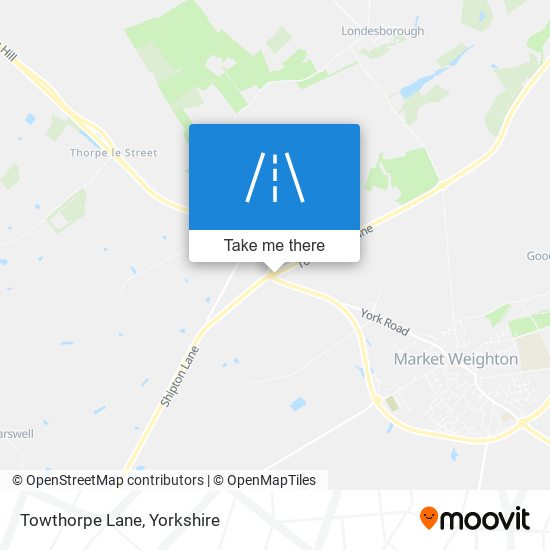Towthorpe Lane map