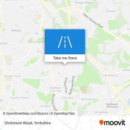 Dickinson Road map