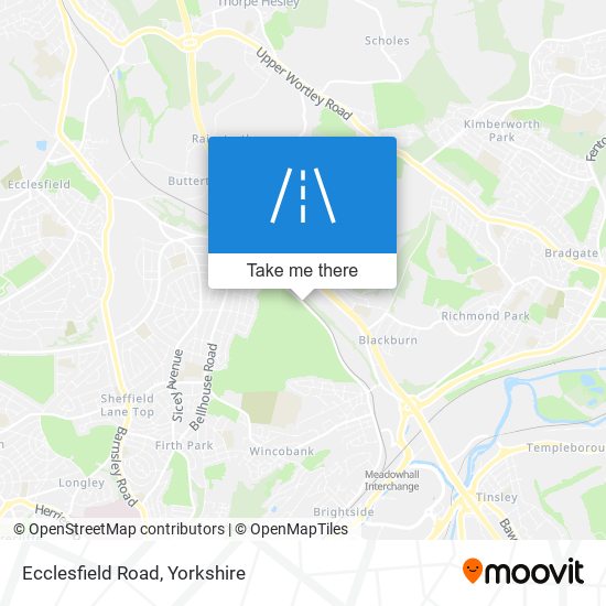 Ecclesfield Road map