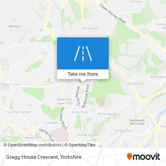Gregg House Crescent map