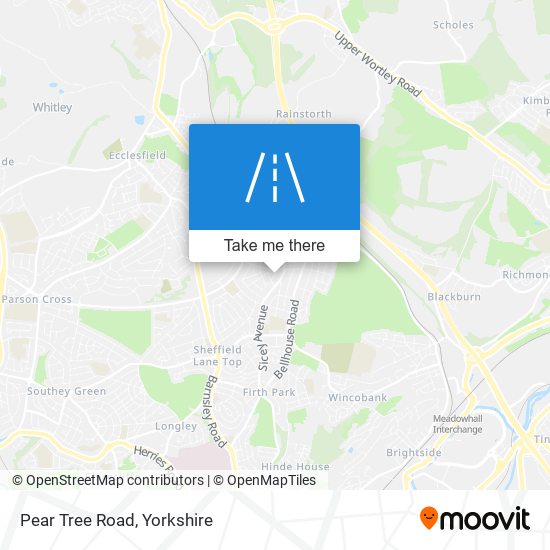 Pear Tree Road map