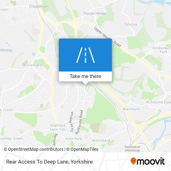 Rear Access To Deep Lane map