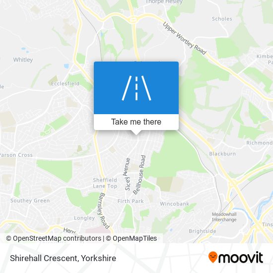 Shirehall Crescent map