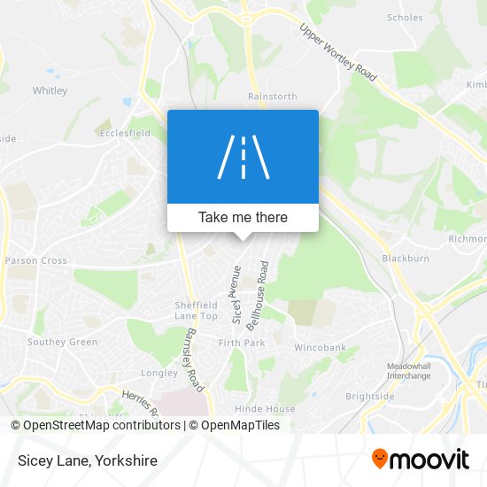 Sicey Lane map