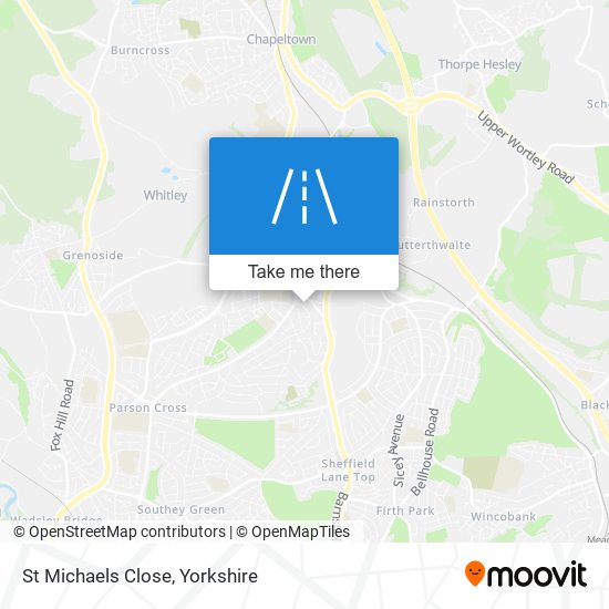 St Michaels Close map