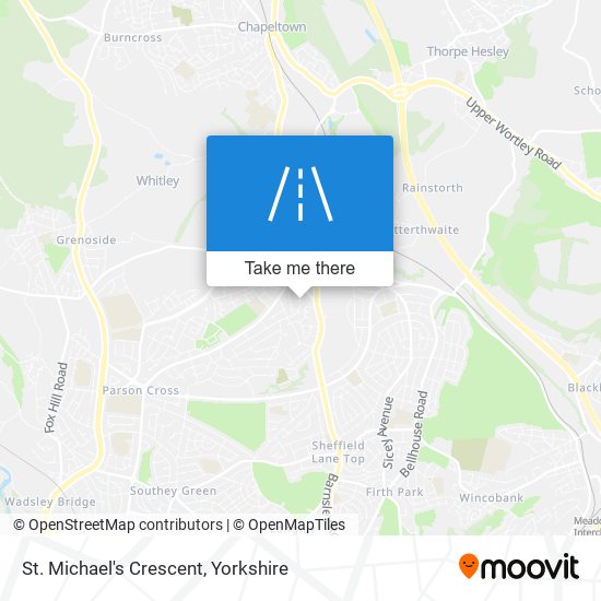 St. Michael's Crescent map