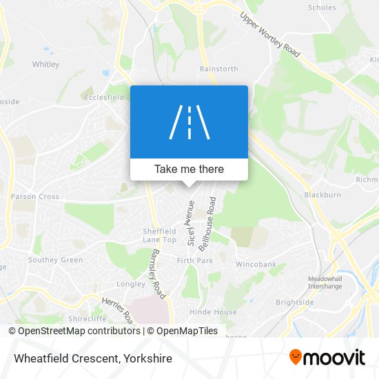 Wheatfield Crescent map