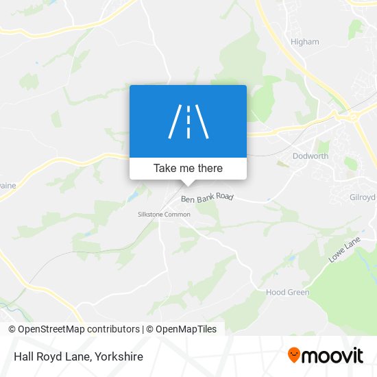 Hall Royd Lane map