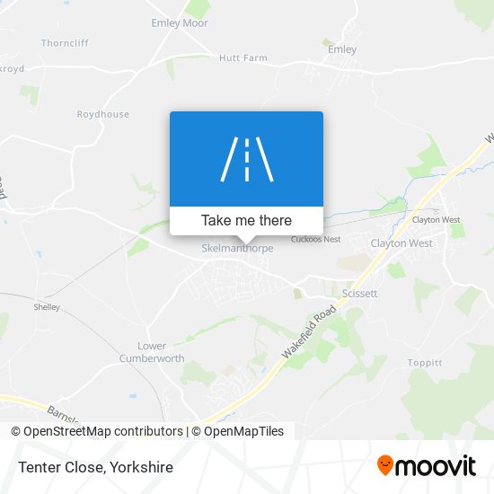 Tenter Close map