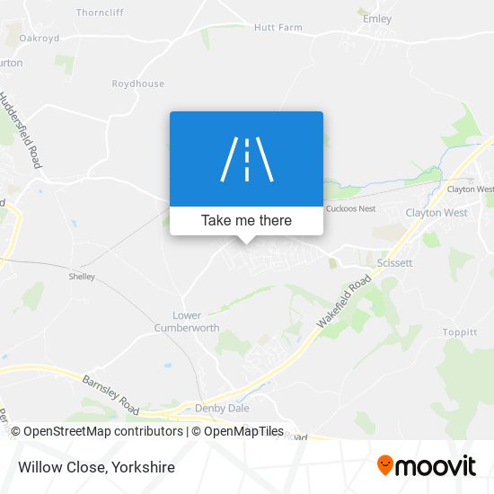 Willow Close map