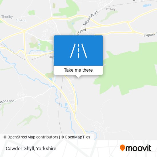 Cawder Ghyll map