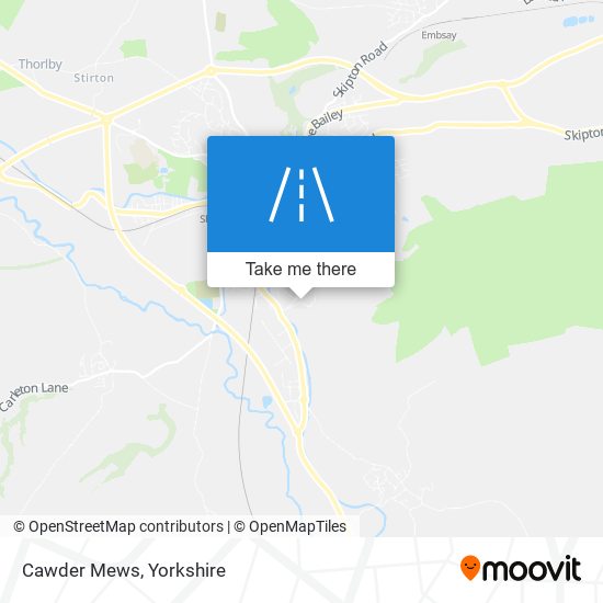 Cawder Mews map