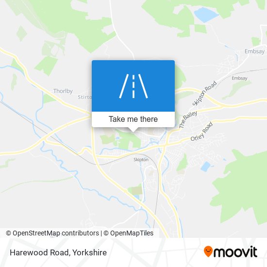 Harewood Road map