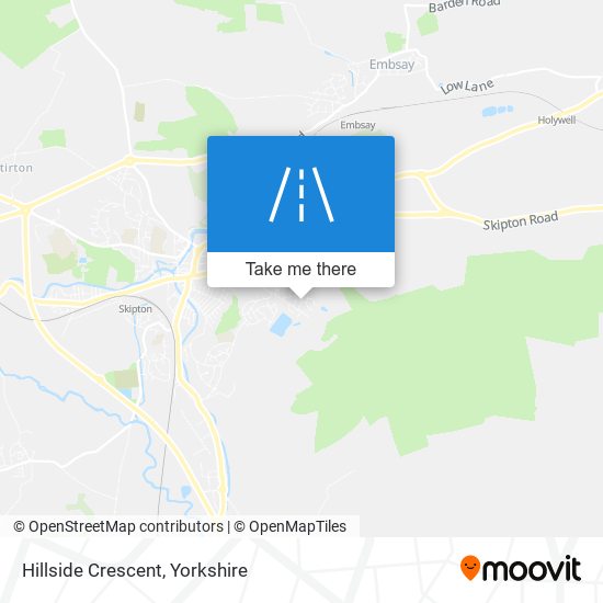 Hillside Crescent map