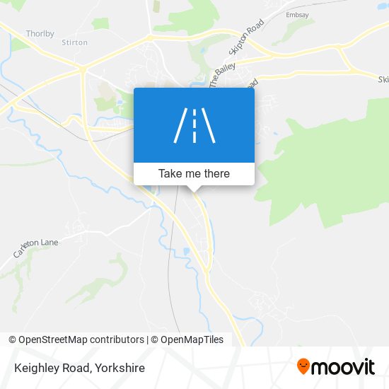 Keighley Road map