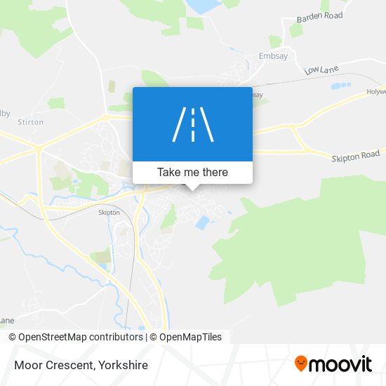 Moor Crescent map