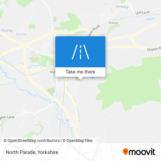 North Parade map