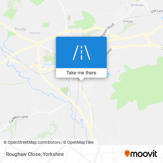 Roughaw Close map